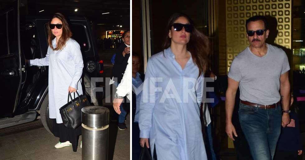 You are currently viewing Pics: Saif Ali Khan And Kareena Kapoor Khan Arrive At The Airport With Taimur And Jeh